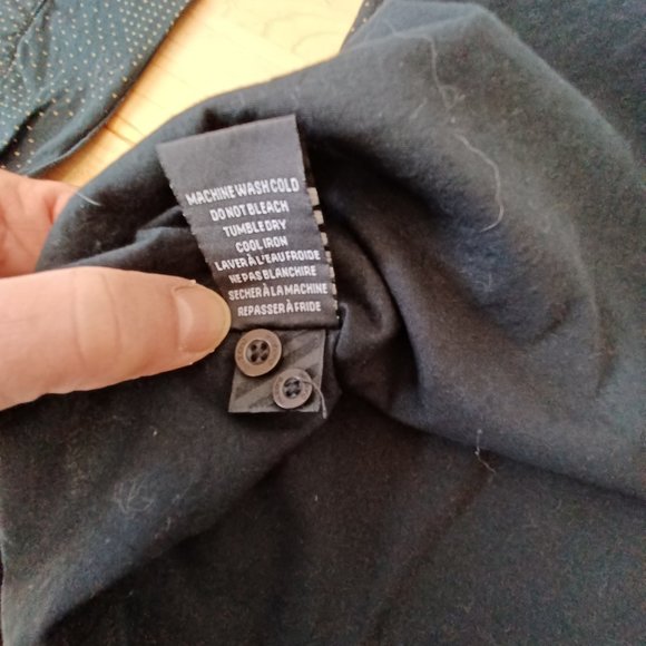 Billabong Long Sleeved Shirt - Black/Cream with logos (3332) - Picture 6 of 9